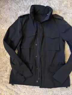 新品タグ付き 定価¥66150 Aspesi コットンリネン M-65 ネイビー 新品タグ付き 定価¥66150 Aspesi コットンリネン M-65 ネイビー