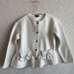 GREEN LABEL RELAXING 中フリースカーディガン 130cm