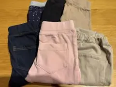 キッズボトムス6点セット（デニム・ピンク・ベージュ・黒）