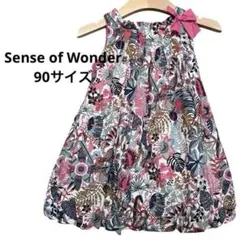 美品！Sense of Wonder ワンピース 90cm 花柄 ボタニカルのサムネイル