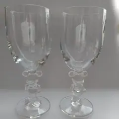 新品Mickey&Minnieワイングラス2個セット