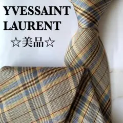 【美品】Yves Saint Laurent イヴサンローラン ネクタイ シルク