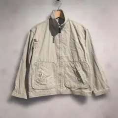 00s OLD GAP ジップアップジャケット ベージュ Lのサムネイル