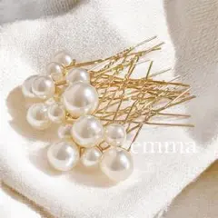 髪飾り　パール　ヘアピン　結婚式　お呼ばれ　卒業式　成人式　ヘアアクセサリー　簪