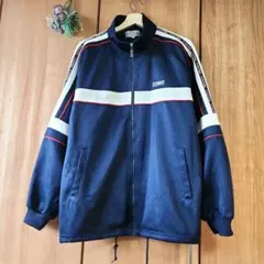 ☘️【ケイパ】メンズ トラックジャケット メッシュ ジャージ ネイビー