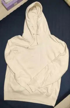 UNIQLO オフホワイト スウェットプルパーカー
