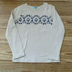 hakka Kids　花柄刺繍 長袖カットソー 130