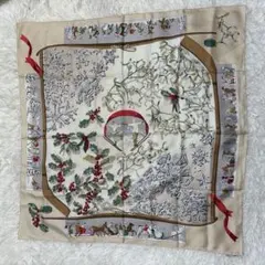 美品 エルメス 去年の雪 カレ90 Neige d'Antan スカーフ シルク