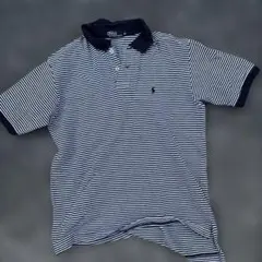 Polo by Ralph Lauren 90s ボーダー ポロシャツ M