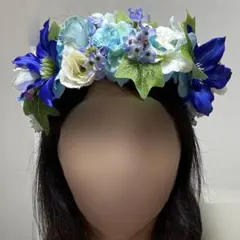 タヒチアンダンス ヘイ フラダンス ハク 花冠   髪飾り テッセン プルメリア