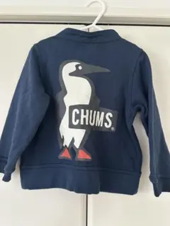 美品CHUMS チャムス キッズ ハリケーントップ スウェット ネイビー　100のサムネイル