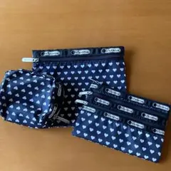 LeSportsac ハート♡ハート♡ハート柄ポーチ3点セット