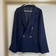 ネイビー ダブルブレスト ジャケット