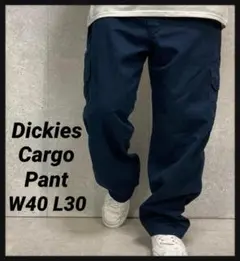 ディッキーズ　カーゴパンツ　ネイビー　チノパン　スリムストレート　W40 L30