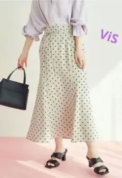 ✨ViS ✨水玉模様✨ フレアスカート✨ Sサイズ✨素敵✨平日お値下げ中✨
