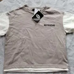 新品タグ付き　おしゃれ　男の子　RETRIEVE ベージュ Tシャツ 110