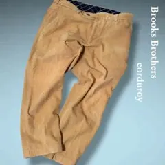 ブルックスブラザーズ 346 コーデュロイパンツ 裏地チェック ベージュ W36