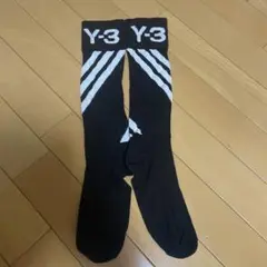 Y-3 ブラック ストライプ ソックス