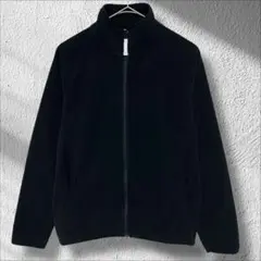 ★イグニオ　フリースジャケット　モックネック　ブラック　ユニセックス　古着　M