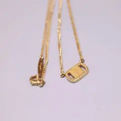 Salvatore Ferragamo ヴァラ ストーンネックレス ゴールド