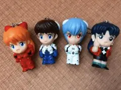 1997年　新世紀エヴァンゲリオン ソフトキーホルダーSEGA 4種（当時もの）