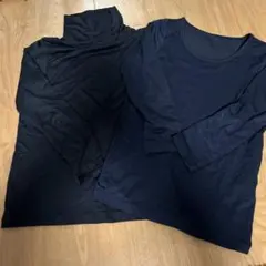 ユニクロ　HEATTECH ブラック 2枚セット サイズ110・120