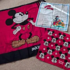ミッキーマウス　ハンカチ　セット