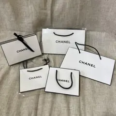 【値下げ】CHANEL ショップ袋中2枚小2枚+三角ボックス