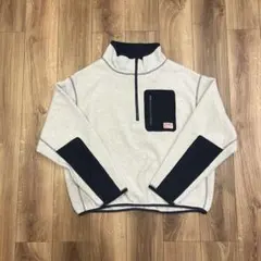JaVa ジャバ フリースハーフジップ グレー Mサイズ