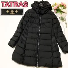 TATRAS タトラス ポリテアマ ダウンコート フード着脱可 2way 黒 Ｍ
