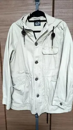 Workman フード付きベージュジャケット 3L