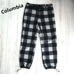 Columbia チェック柄フリース生地 パンツスエット