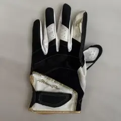 Mizuno Pro 守備手袋 黒/白/金　ミズノ