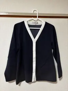 NAGAELEBER ネイビー ホワイト カーディガン