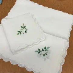 テーブルナプキン　花柄　刺繍　6枚セットのサムネイル