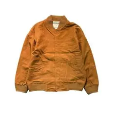7AS5【OFF ROAD】ブルゾン　スエード調ジャケット　茶色　古着used