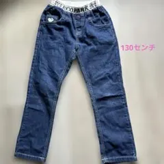 ECOPARK ダークブルー ストレートパンツ　長ズボン　ソフトデニム　ジーンズ