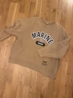 WAWW MARINE トレーナー Mサイズ ベージュ