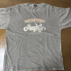 ZIP FIVE バイクプリント Tシャツ グレー XLのサムネイル