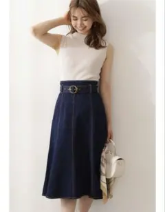 デニムマーメイドフレアスカート プロポーションボディドレッシング