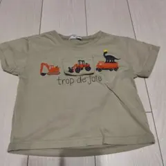 ACOBA 半袖Tシャツ 100cm 働く車 恐竜のサムネイル