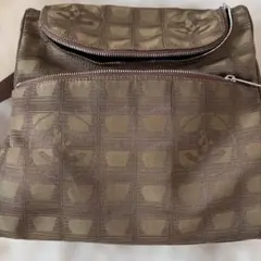 ブラウン チェック柄 リュック