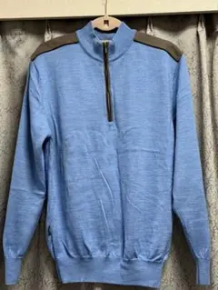 VP playboy 青 ハーブジップセーター 水色 ニット ライトブルー