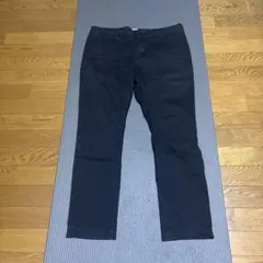 【グローバルワーク】ブラックストレッチチノパンツ