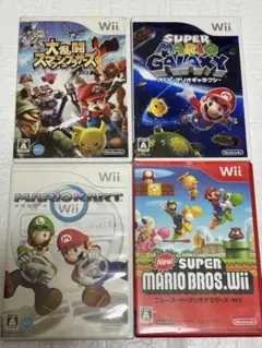 ⭐️24時間以内発送⭐️ Wiiソフトまとめ売り　4本セット　スマブラx マリカー