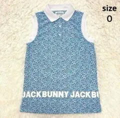 ジャックバニー LIBERTY リバティ ノースリーブ ポロシャツ 花柄サイズ0