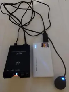 軽自動車登録済　ETC USB電源　アンテナ一体型　パナソニック即使用可 軽自動車 バイク アンテナ一体型ETC車載機 パナソニック USB+