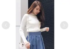 新品未使用リエンダWIDE RIBボトルNC KNIT TOP