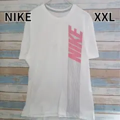 ナイキ ブランドロゴ グラフィック Tシャツ 白 XXL スポーツ【イ417】