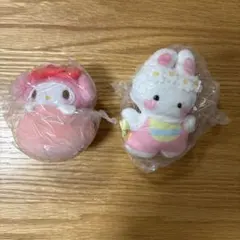 ◾︎かおりつき チアリーチャム お花のかんむり マイメロ フルーツ大福 マスコット